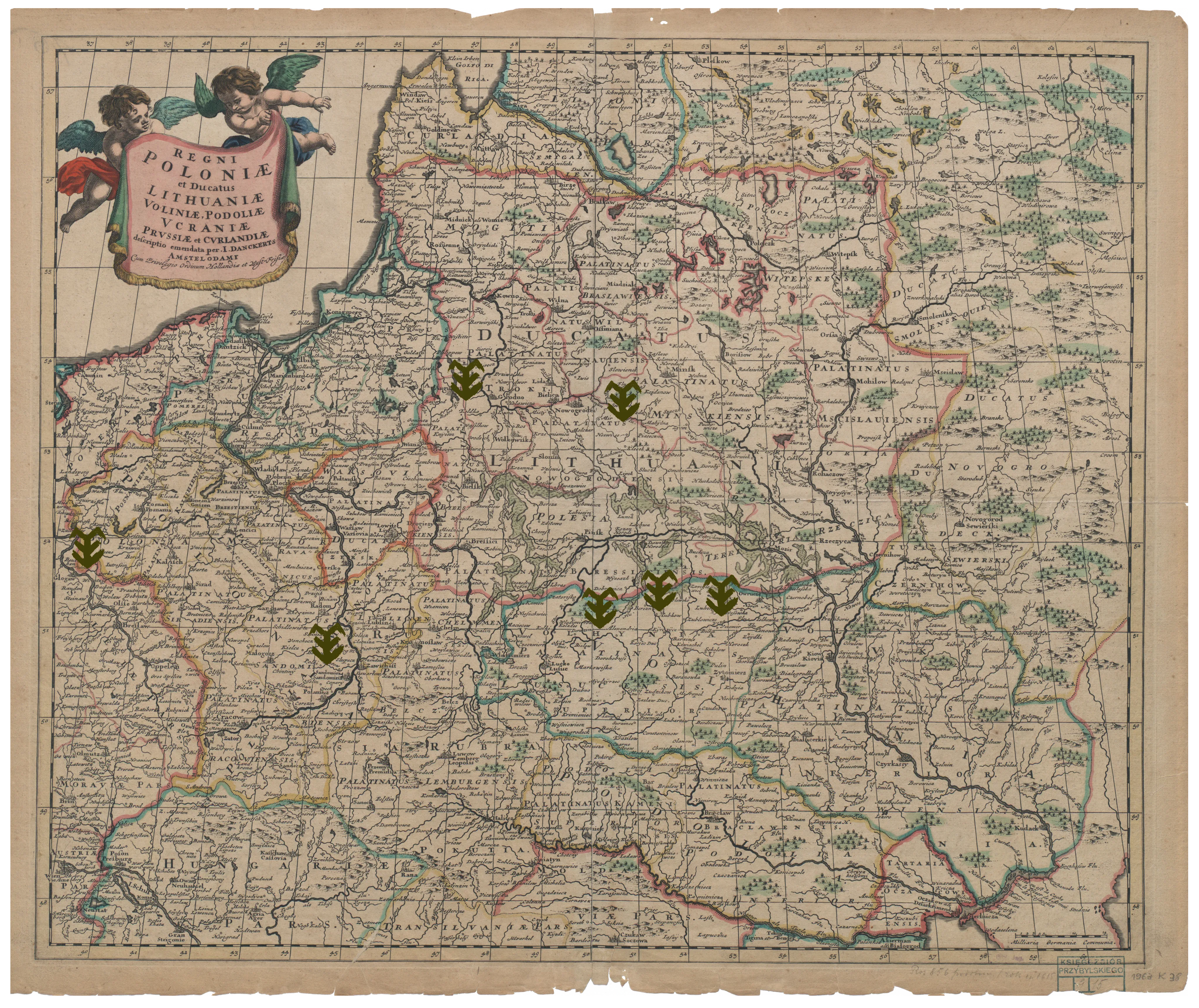 Mapa Rzeczypospolitej Obojga Narodów z 1690 roku